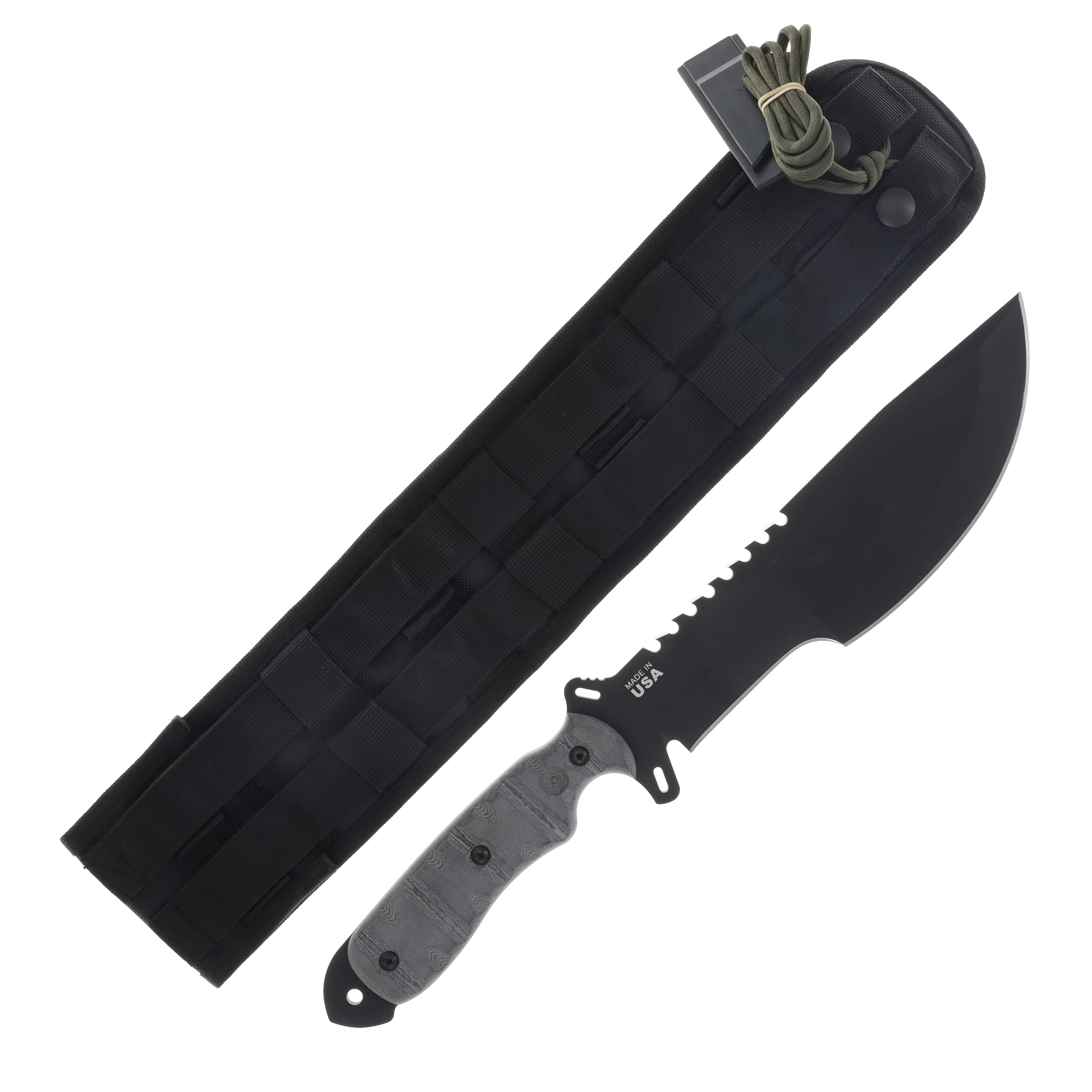 TOPS SXB Skullcrushers Xtreme Fixed Knife 9.38in Plain Black Clip Point TPSXB10 View 2