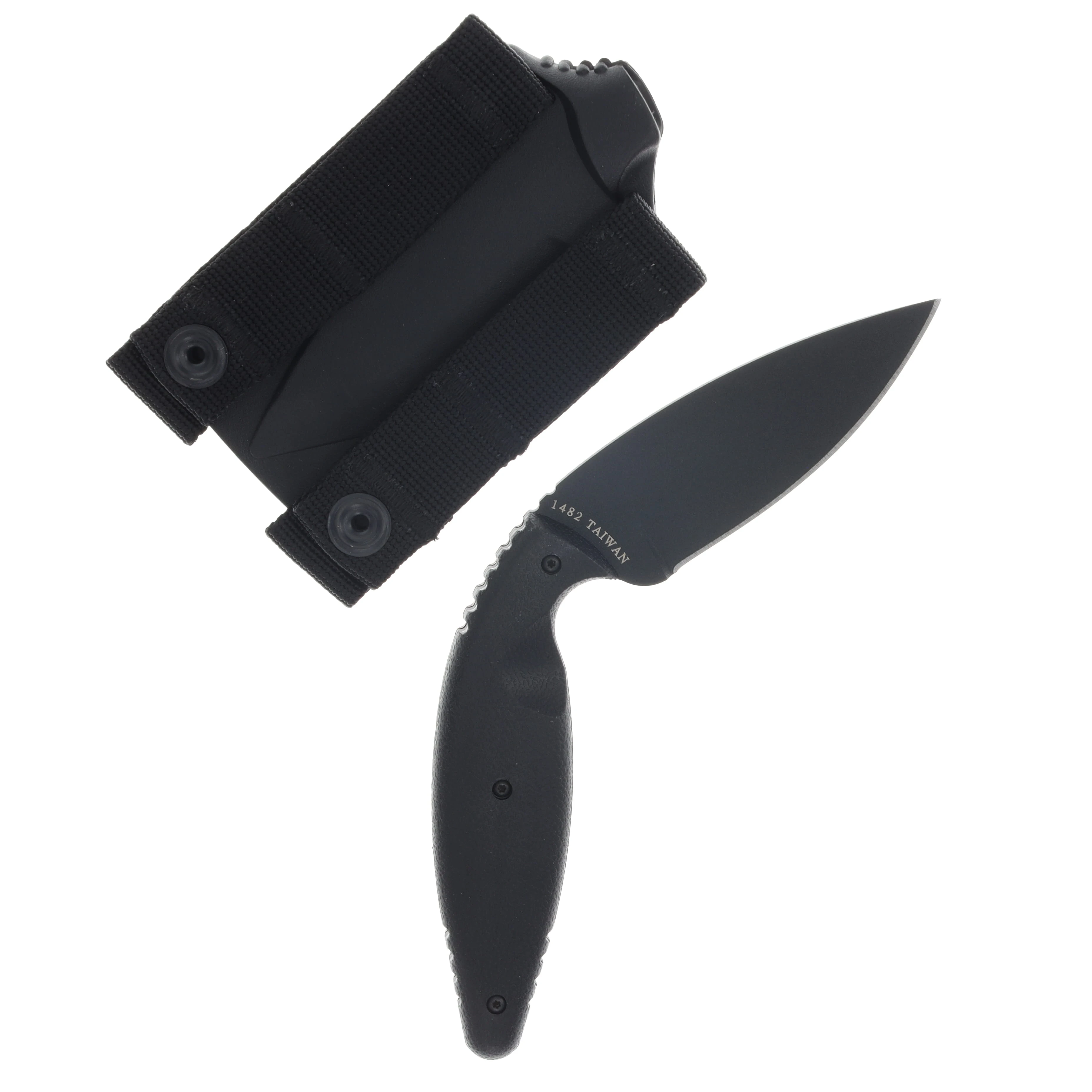 Ka-Bar Large TDI Law Enforcement Fixed Blade Black 3.69in Drop Point KA1482 View 2