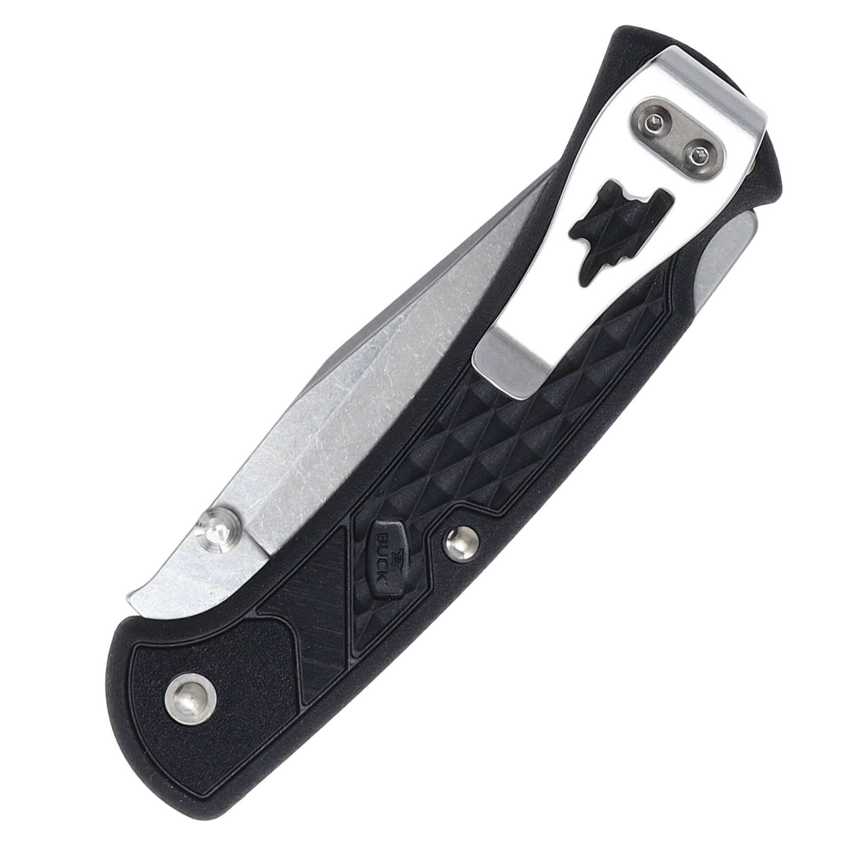 Buck 112 Slim Select Black Folding Knife 3in Plain Clip Point Blade BU11881 View 6
