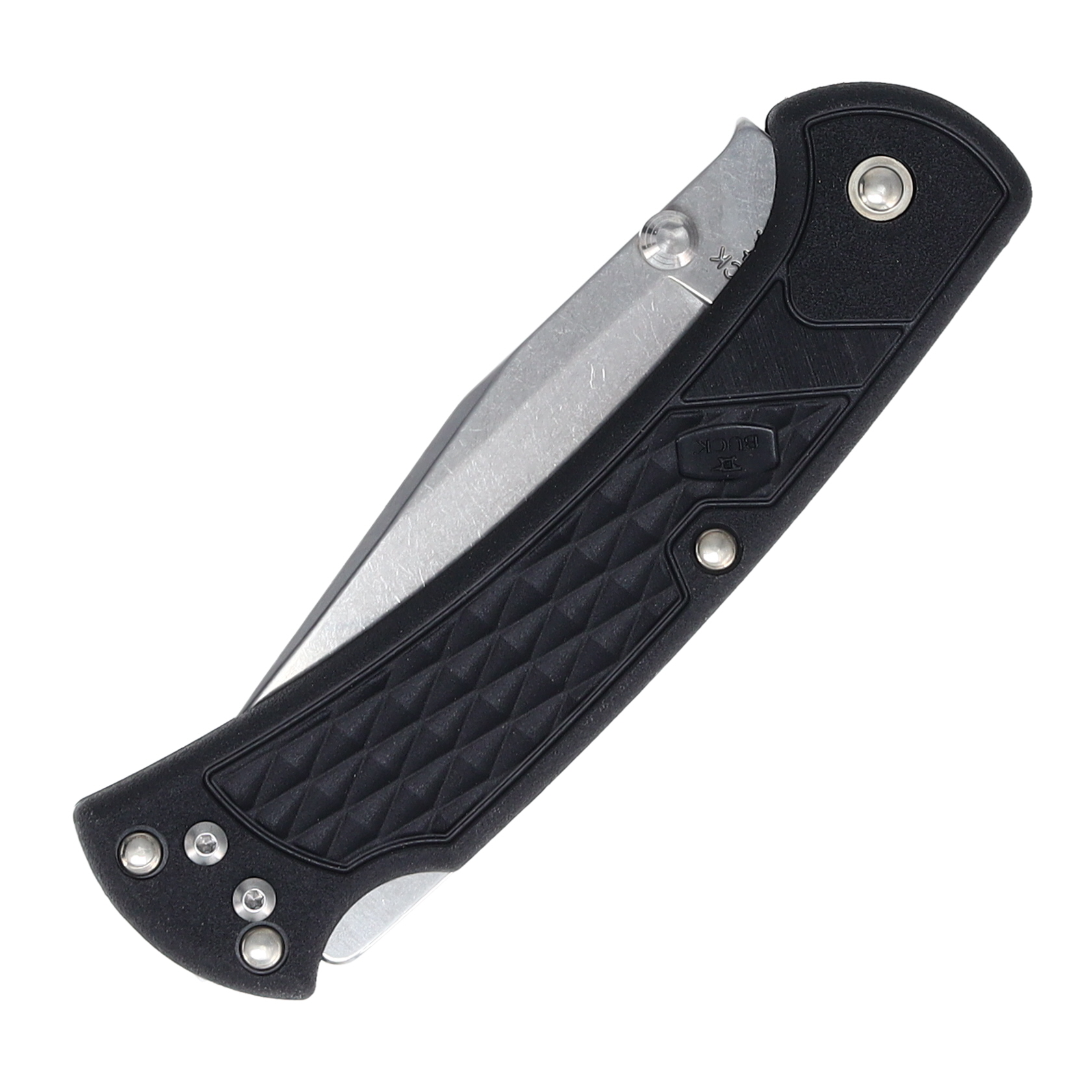 Buck 112 Slim Select Black Folding Knife 3in Plain Clip Point Blade BU11881 View 5