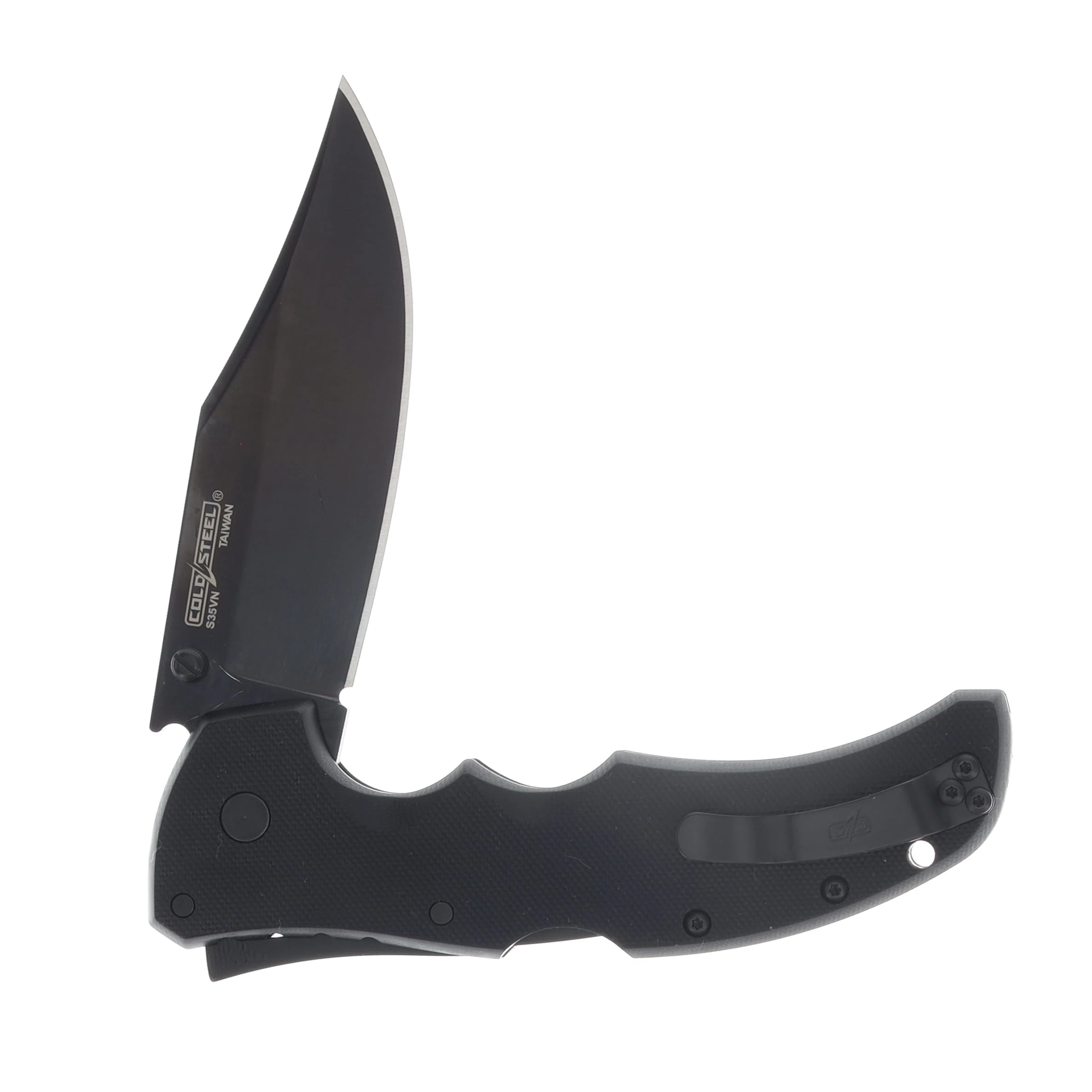 Cold Steel Recon 1 Folding Knife 4in Plain Black Clip Point CS27BC View 4