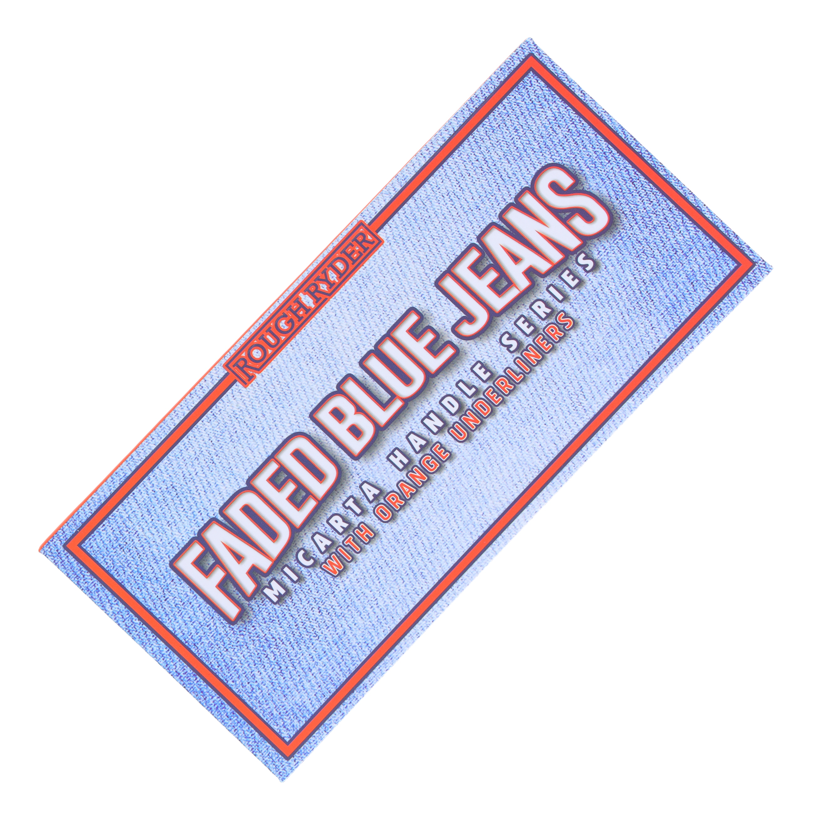 Rough Ryder One Blade Bow Trapper Folding Knife Faded Blue Jeans RR2373 View 9