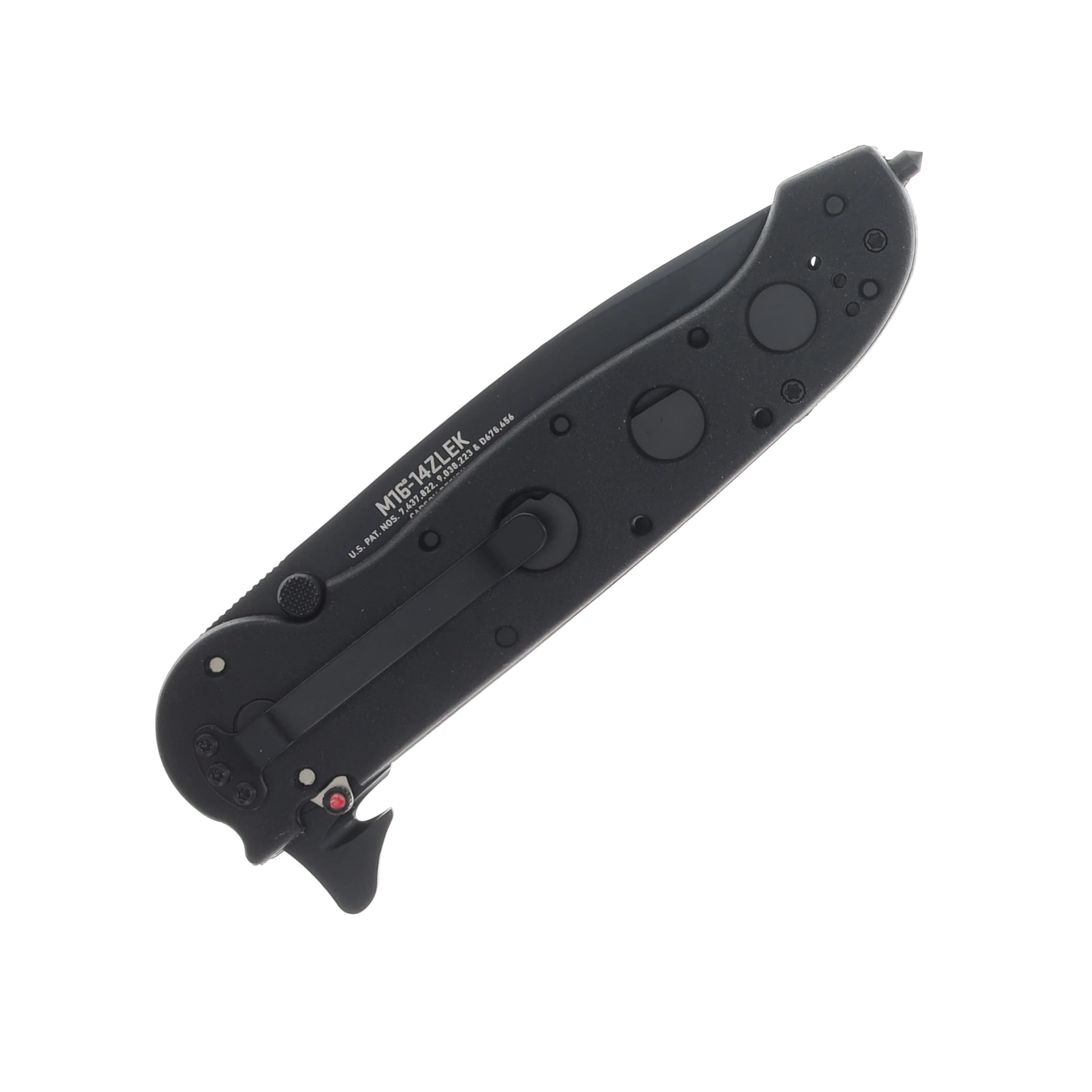 CRKT M16-14ZLEK Folding Rescue Knife 3.75in Part Serr Black TiNi Tanto CRM1614ZLEK View 4