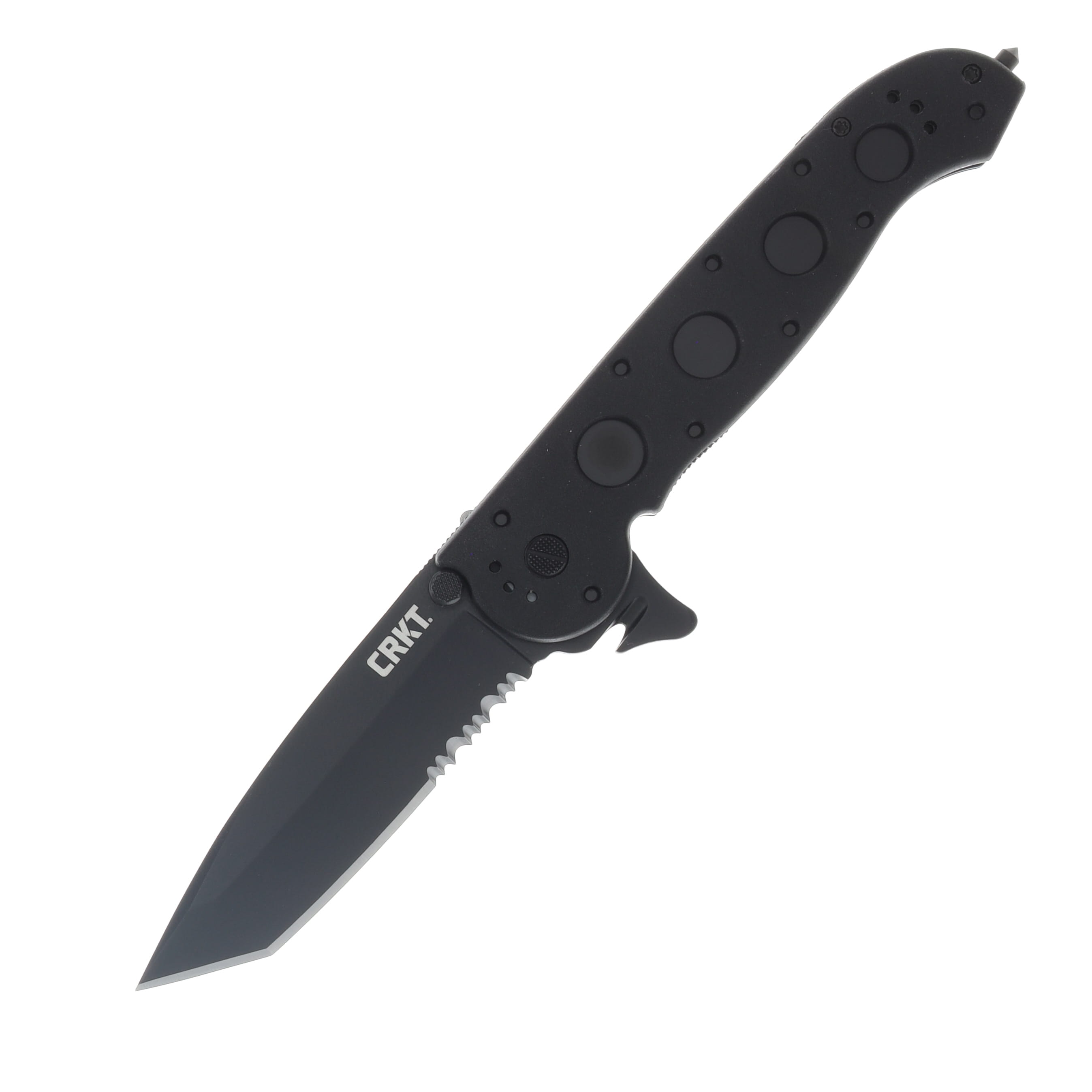 CRKT M16-14ZLEK Folding Rescue Knife 3.75in Part Serr Black TiNi