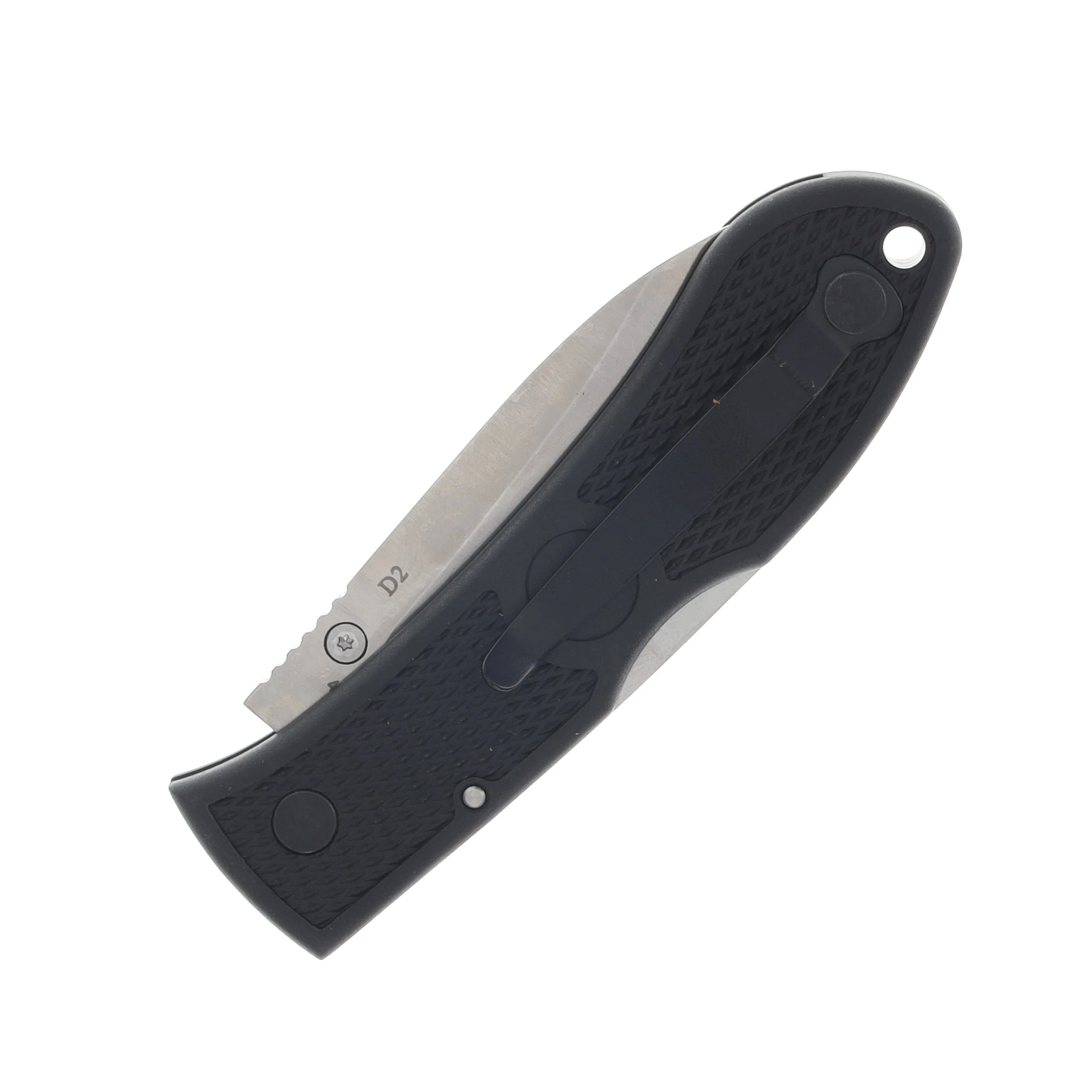 KA-BAR Dozier Folding Hunter Knife Black 3in Plain Satin Drop Point Blade KA4062 View 5