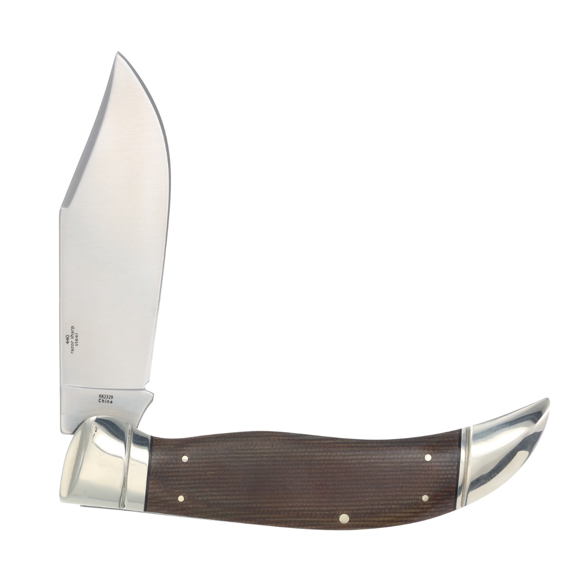 Rough Ryder Tater Skin Brown Burlap Deer Slayer Folding Knife RR2329 View 2