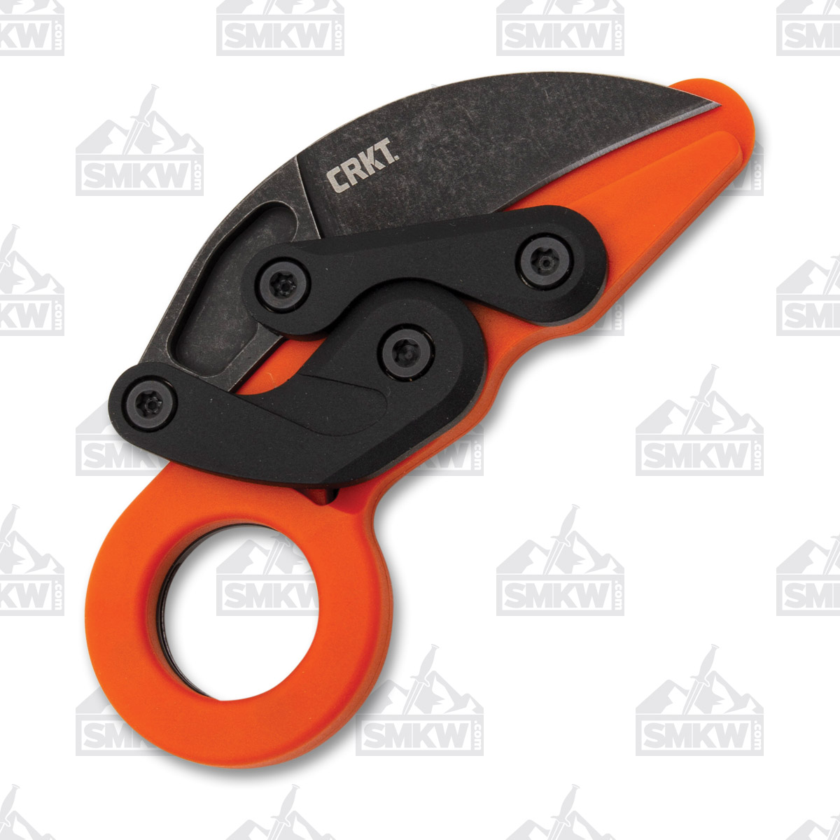 CRKT Provoke Grivory Orange Folding Karambit 2.47in Black Stonewash Blade CR4041O View 3
