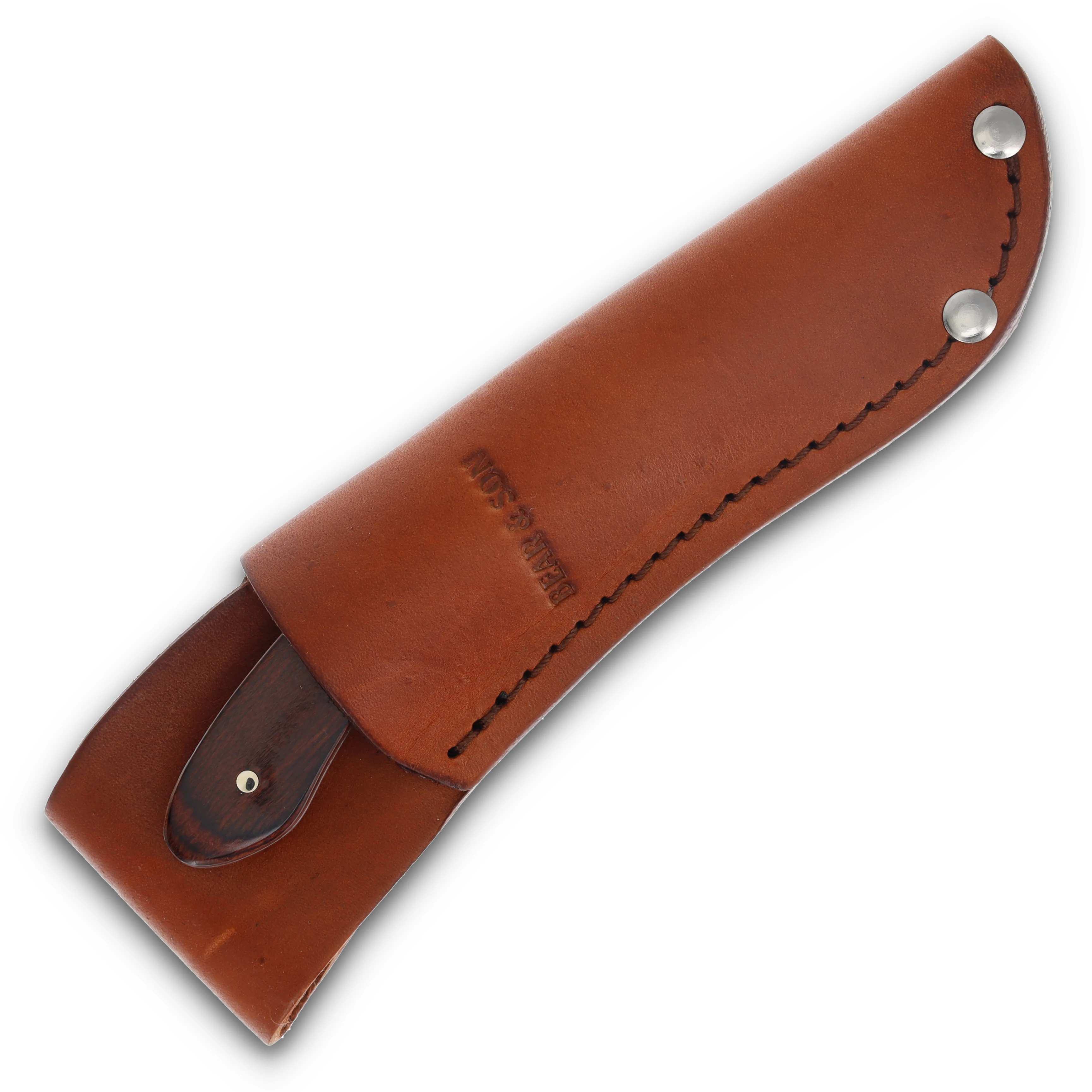 Bear & Son Rosewood Caper Fixed Blade Knife with Sheath BR2009R View 5