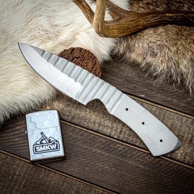 Blade Blank 4.5 Inch Plain Satin Drop Point BL150 View 5