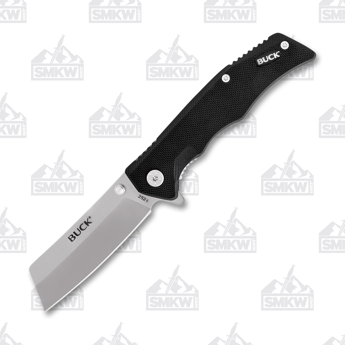 Buck 252 Trunk Linerlock Folding Knife Black G-10 BU13090 View 2