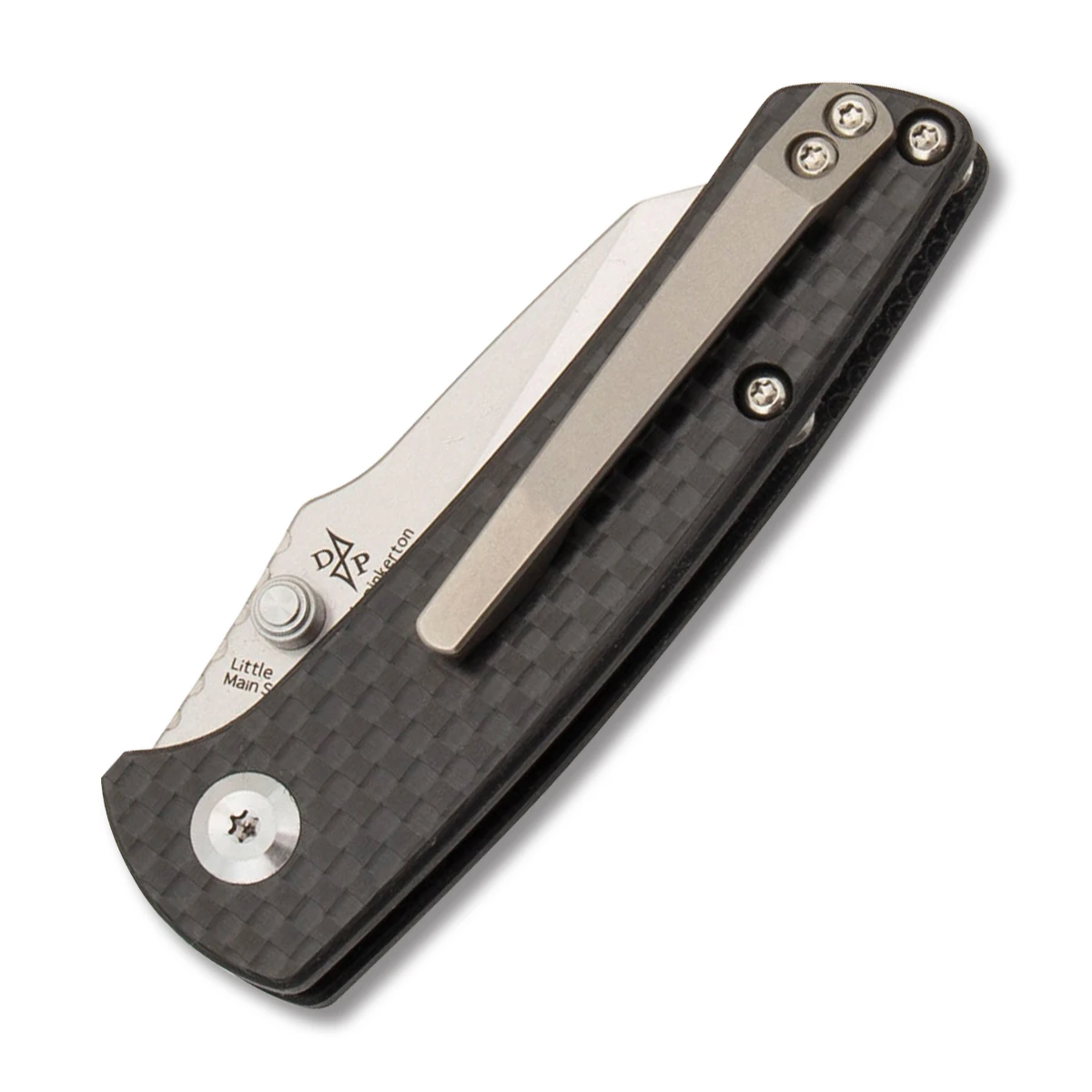 Kansept Knives Little Main Street Folding Knife Carbon Fiber 2.26in Blade T2015A3 View 6