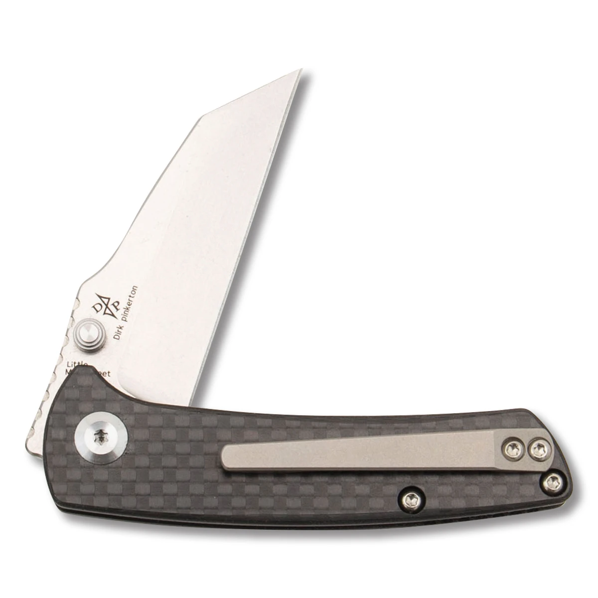 Kansept Knives Little Main Street Folding Knife Carbon Fiber 2.26in Blade T2015A3 View 4