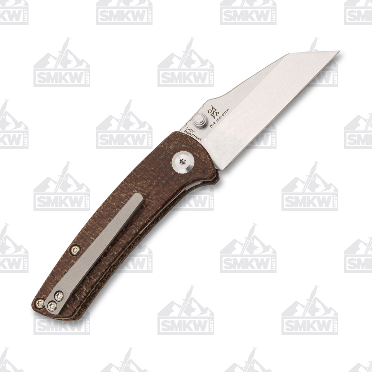Kansept Knives Little Main Street Folding Knife Brown Micarta 2.26in Blade T2015A5 View 3