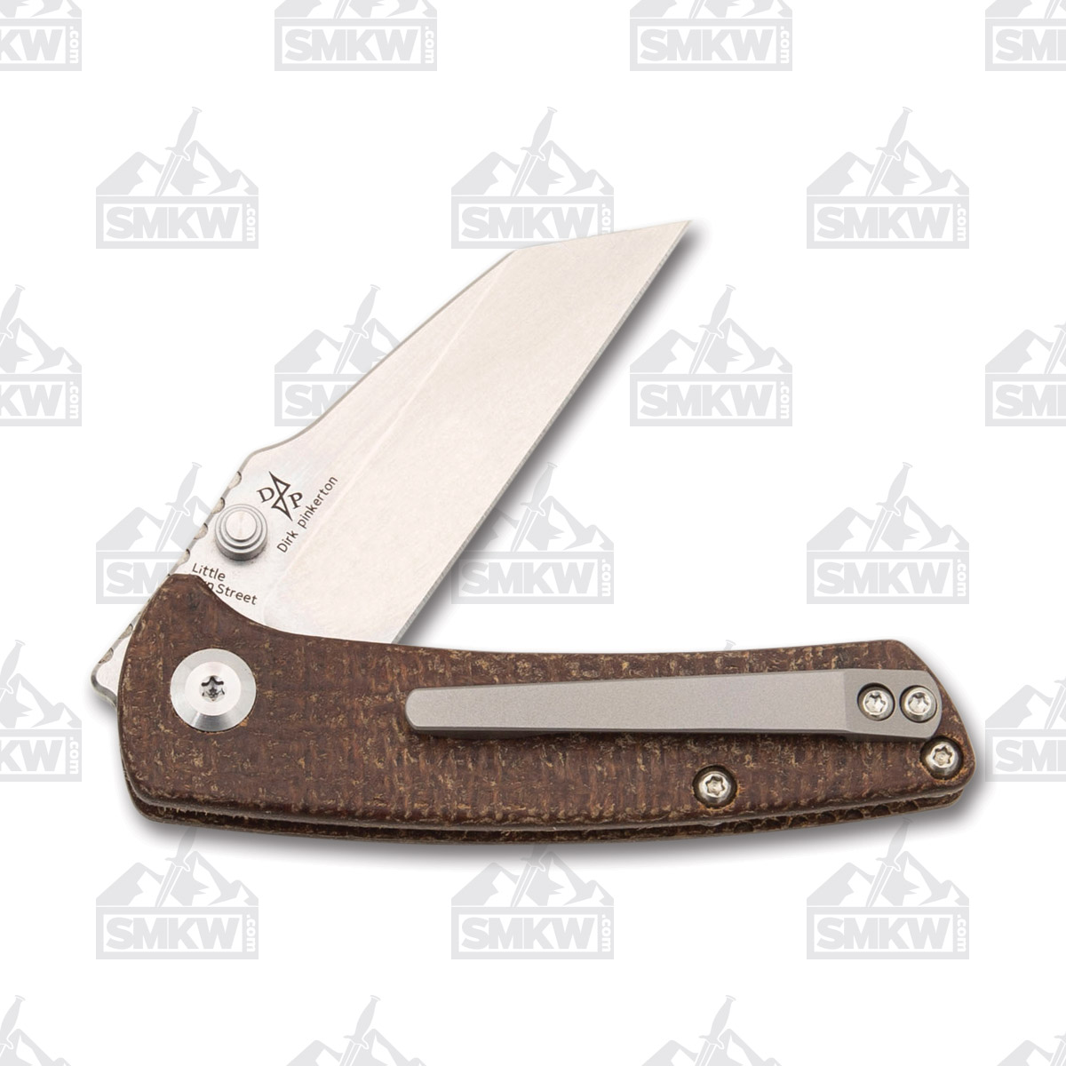 Kansept Knives Little Main Street Folding Knife Brown Micarta 2.26in Blade T2015A5 View 5