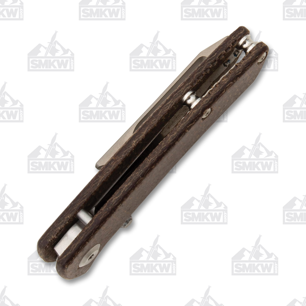 Kansept Knives Little Main Street Folding Knife Brown Micarta 2.26in Blade T2015A5 View 9
