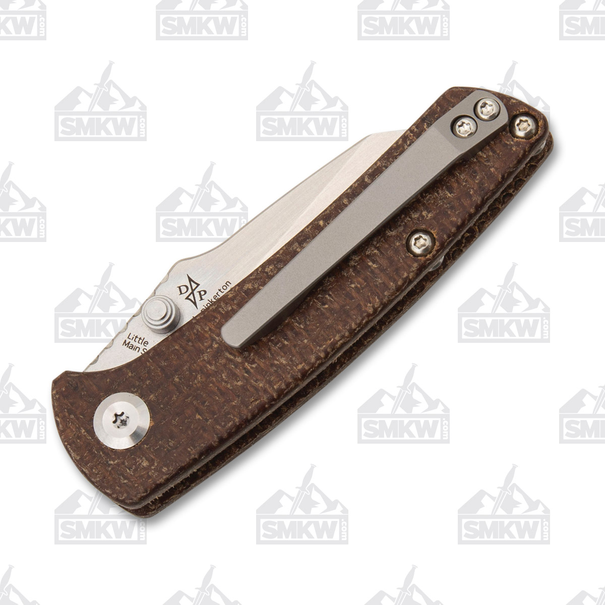 Kansept Knives Little Main Street Folding Knife Brown Micarta 2.26in Blade T2015A5 View 7