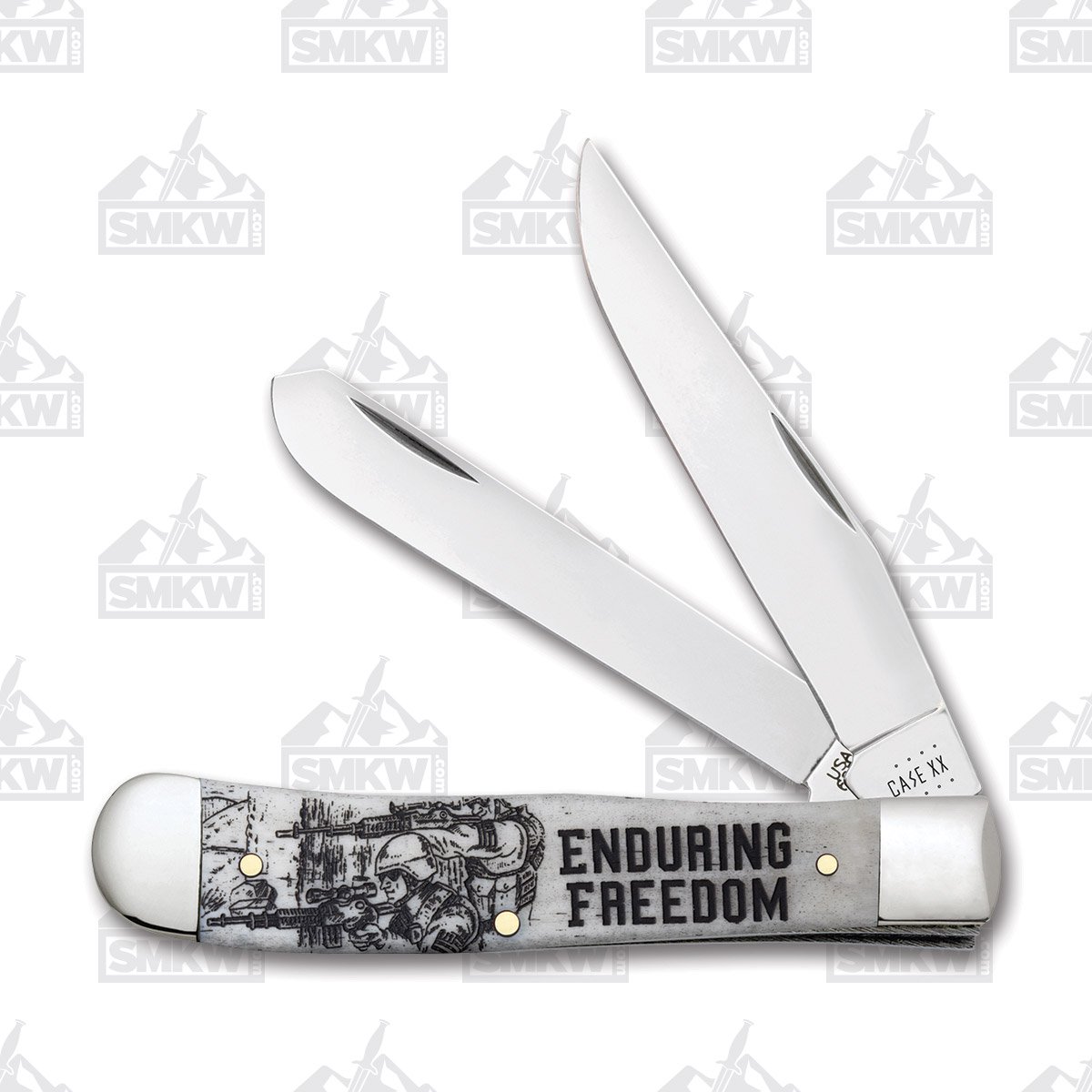 Case XX War Series Enduring Freedom Trapper Folding Knife CA50955 View 1