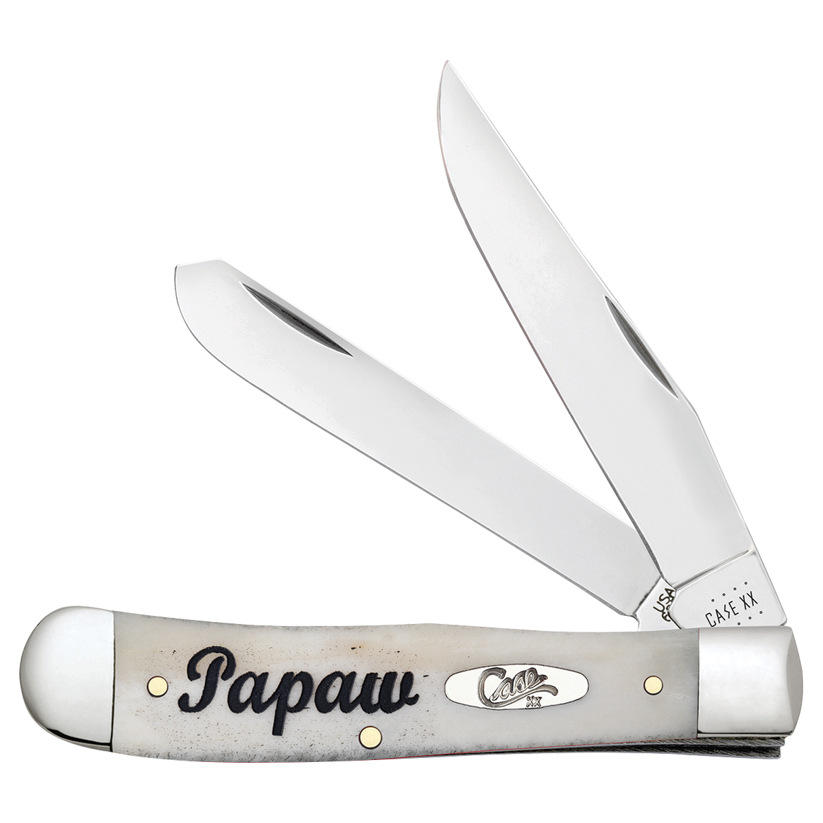 Case XX Papaw Natural Bone Trapper Folding Knife CA10430 View 1