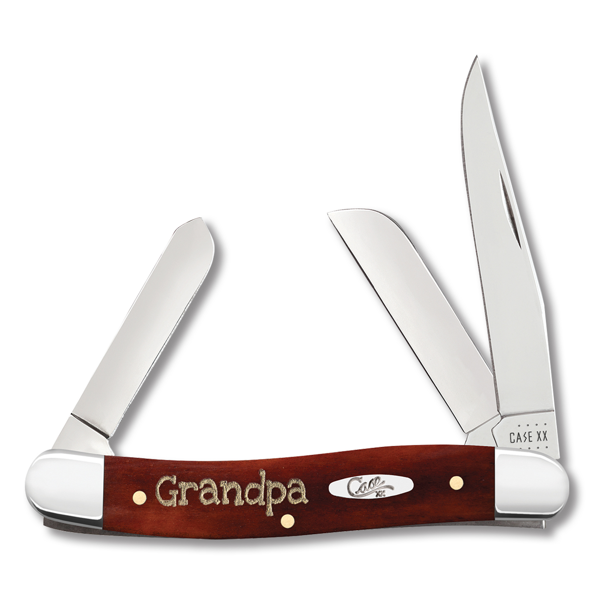 Case XX Grandpa Chestnut Bone Medium Stockman Folding Knife CA10431 View 1