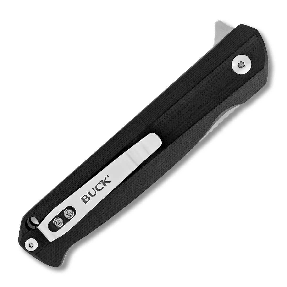 Buck Knives 251 Langford Folding Knife Black G10 3.37in Satin Drop Point BU13042 View 2