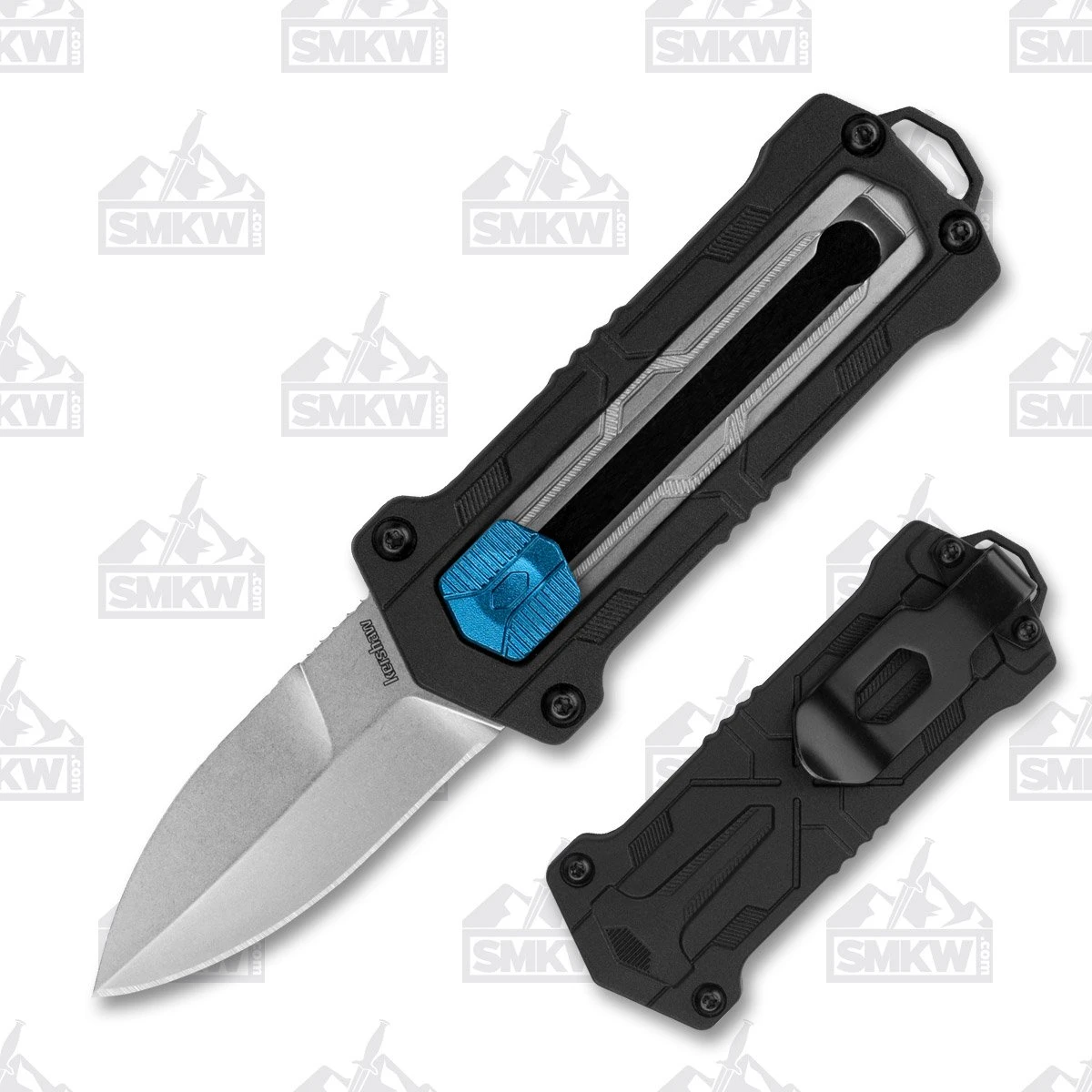 Kershaw Kapsule Sliding Button Lock Knife 1.9in Plain Spear Point Blade KS1190 View 1