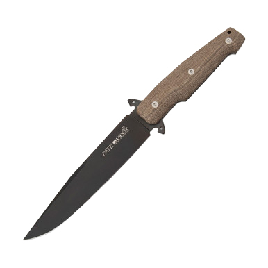 Viper Fate Fixed Blade Knife Black Aspis Blade/Green Micarta View 2