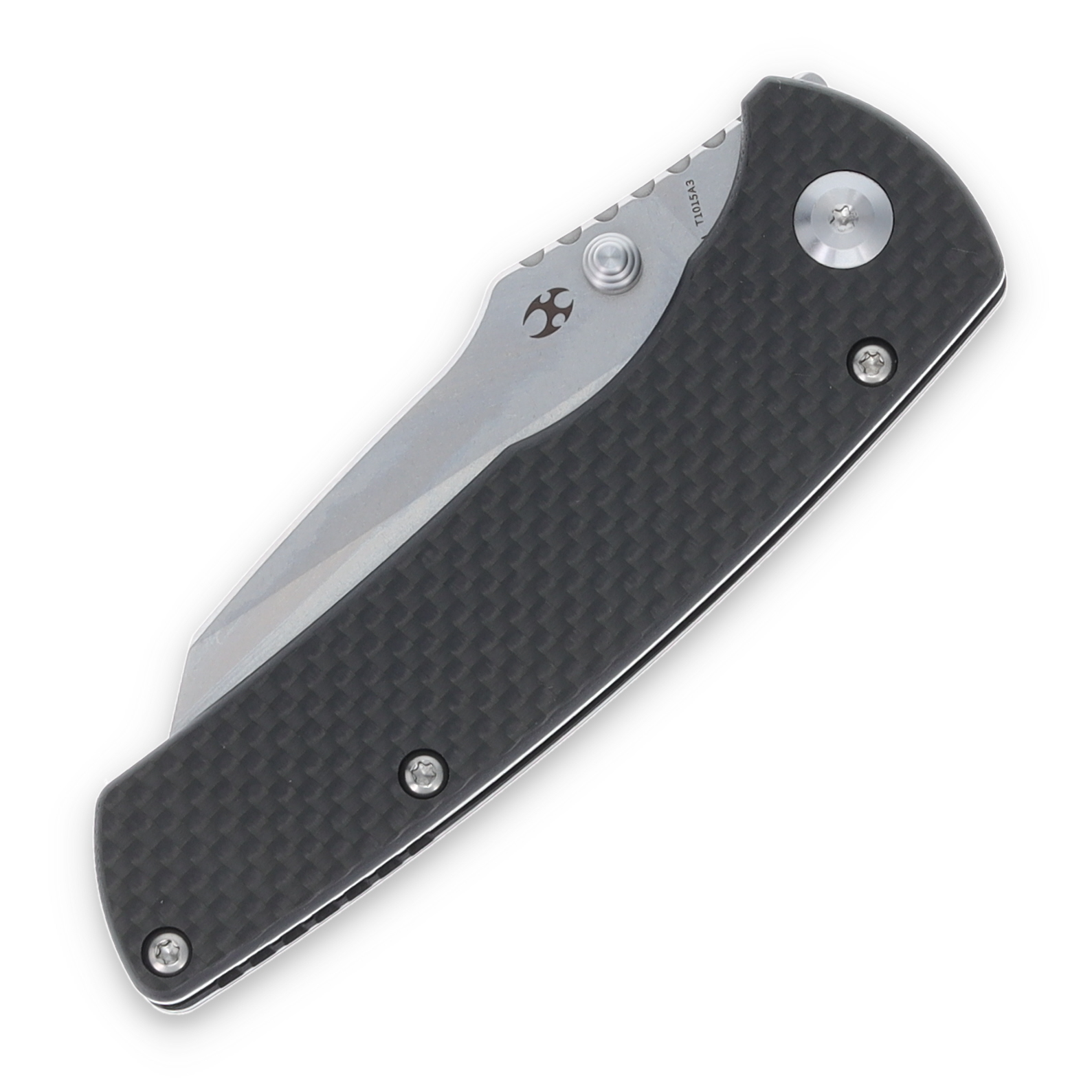 Kansept Knives Main Street Folding Knife Carbon Fiber 3.36in Reverse Tanto T1015A3 View 5