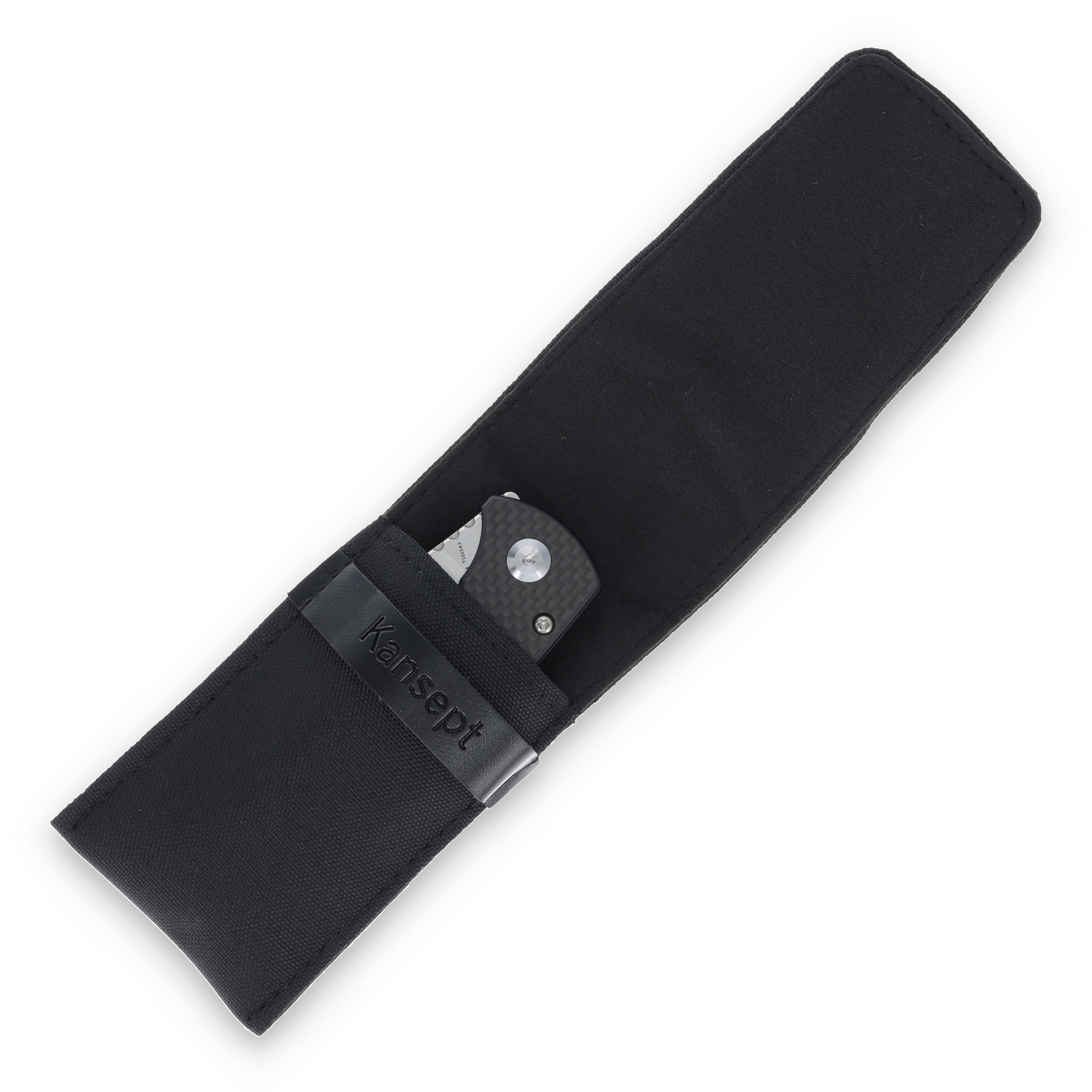 Kansept Knives Main Street Folding Knife Carbon Fiber 3.36in Reverse Tanto T1015A3 View 10