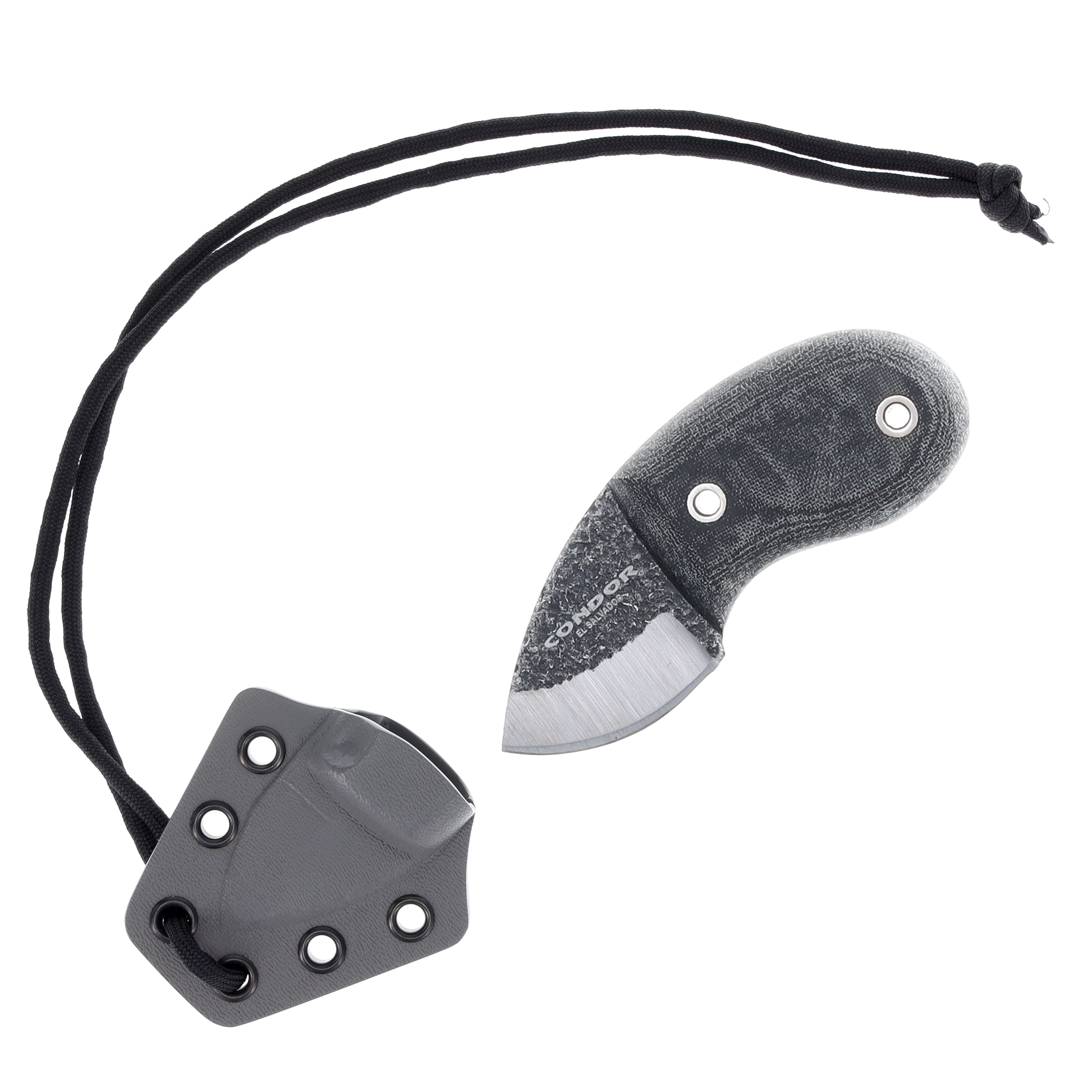 Condor Tool and Knife Tortuga Neck Knife 1075 Carbon Steel/Micarta with Kydex Sheath CTK60716 View 1
