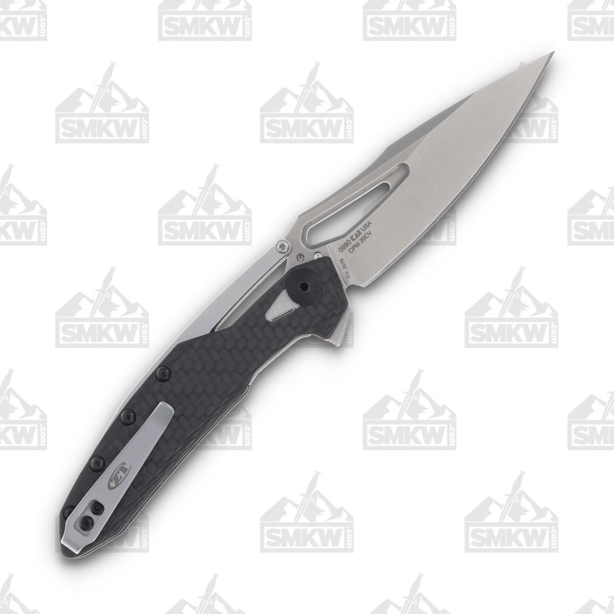 Zero Tolerance Knives 0990 Folding Knife Carbon Fiber 3.25in SW Blade ZT0990 View 2