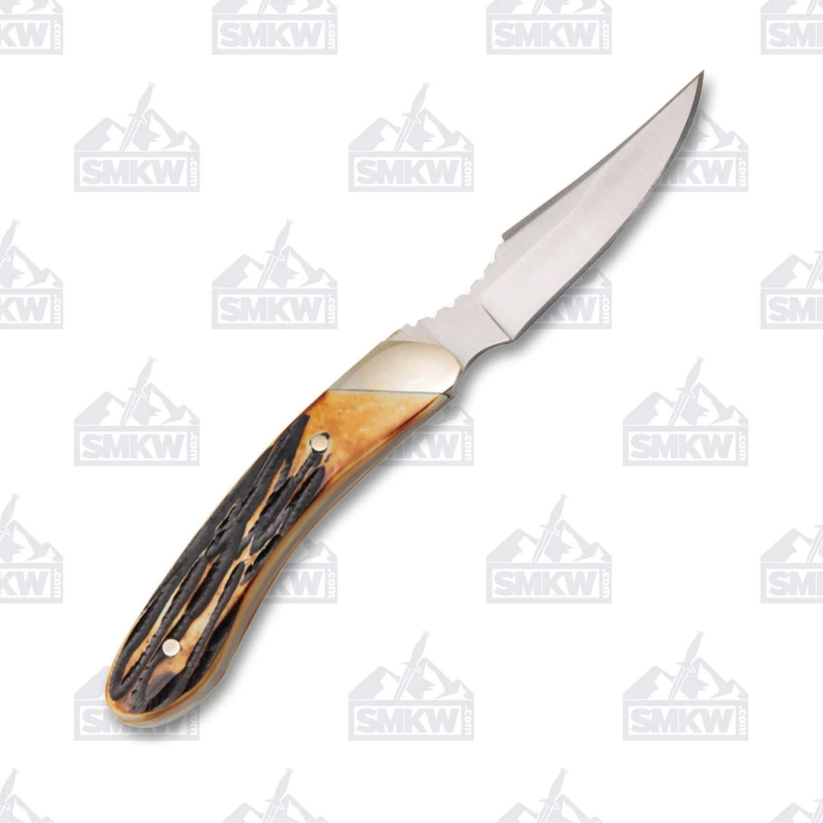 Bear & Son Stag Bone Fixed Blade Caper BR5009 View 3