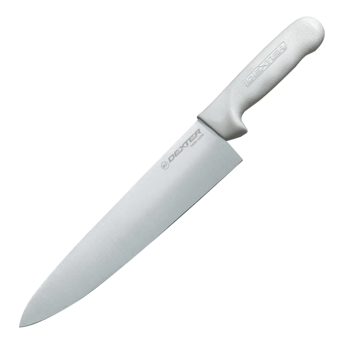 Dexter Russell Inc Sani Safe Cooks Knife White 10in Plain Edge Chefs DR12433 View 1