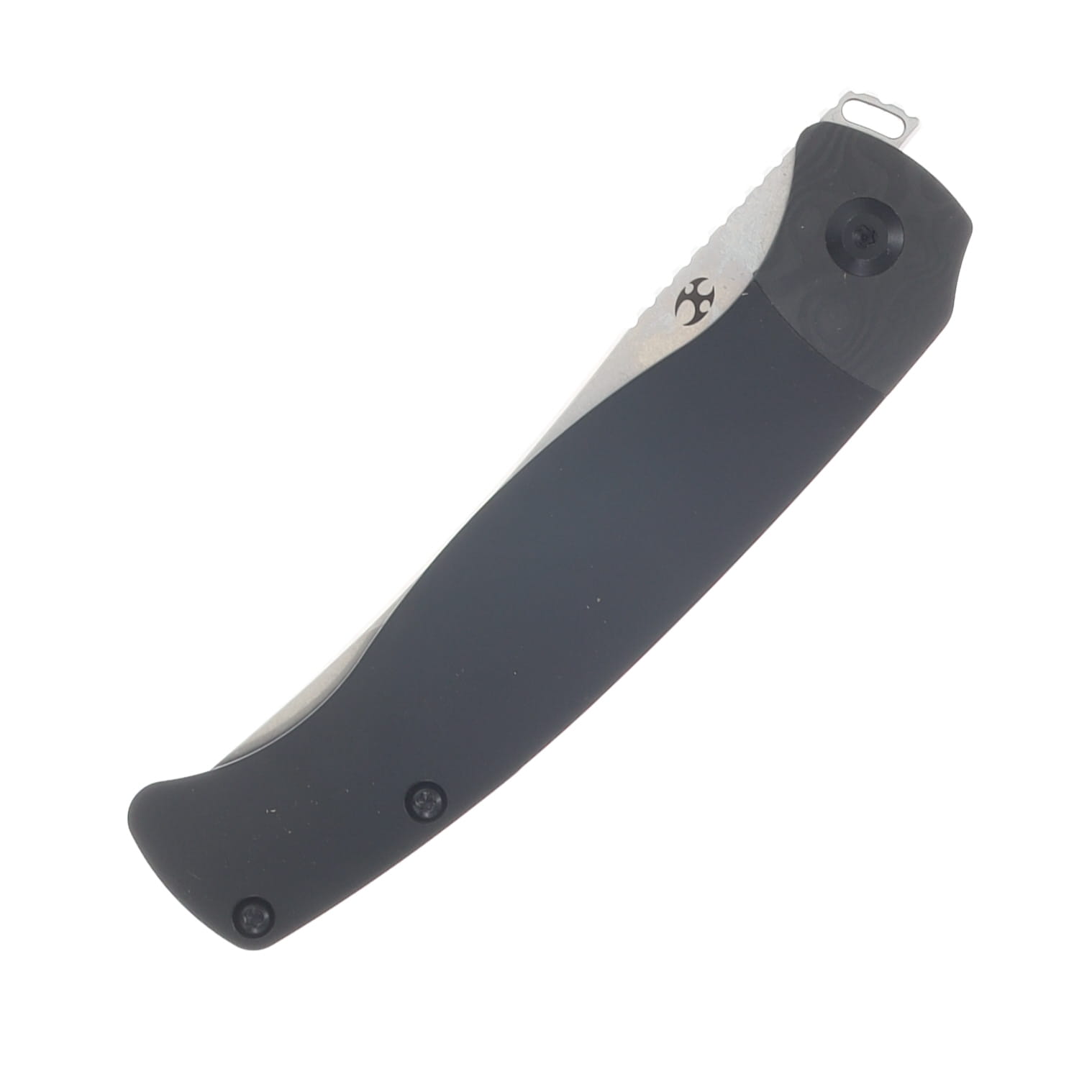 Kansept Knives Mujir Rose Pattern Carbon Fiber Titanium 3.3in SW Blade K1014A3 View 6