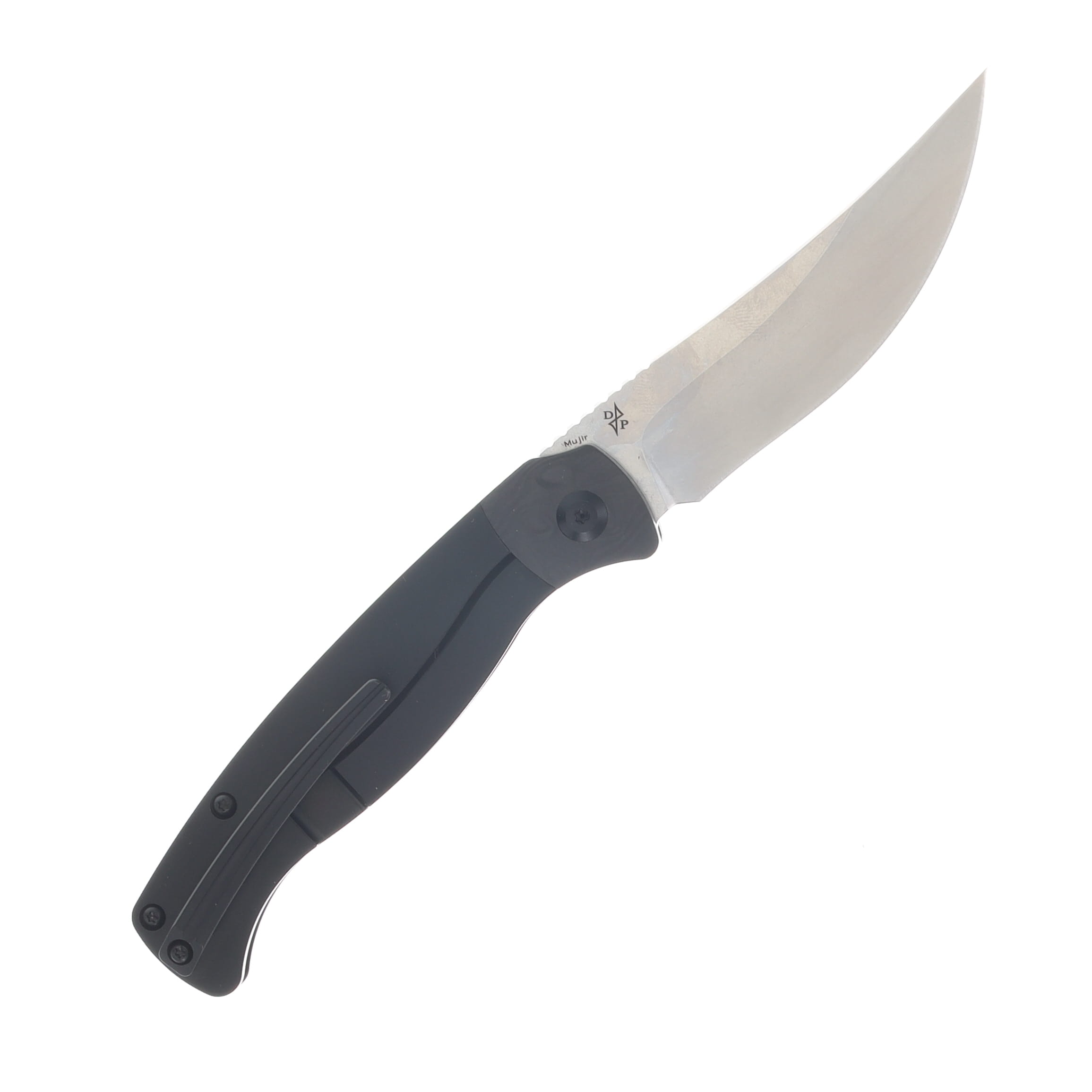 Kansept Knives Mujir Rose Pattern Carbon Fiber Titanium 3.3in SW Blade K1014A3 View 2