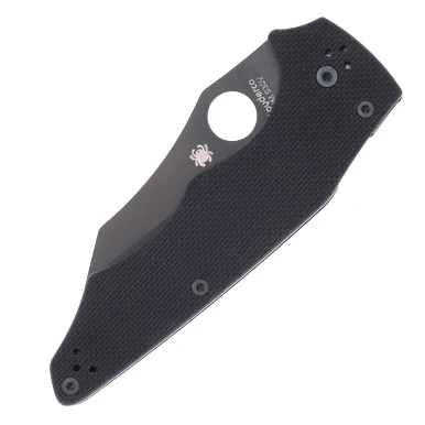 Spyderco Yojumbo Folding Knife G10 3.98in Black DLC Wharncliffe Blade SPC253GPBBK View 6