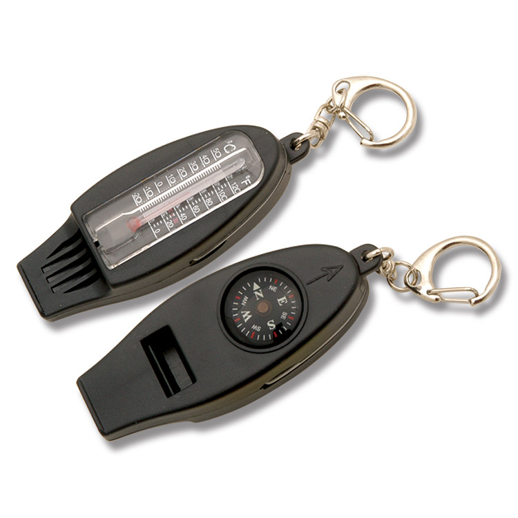 Explorer Emergency Whistle Tool and Compass-Black EXP24 View 1
