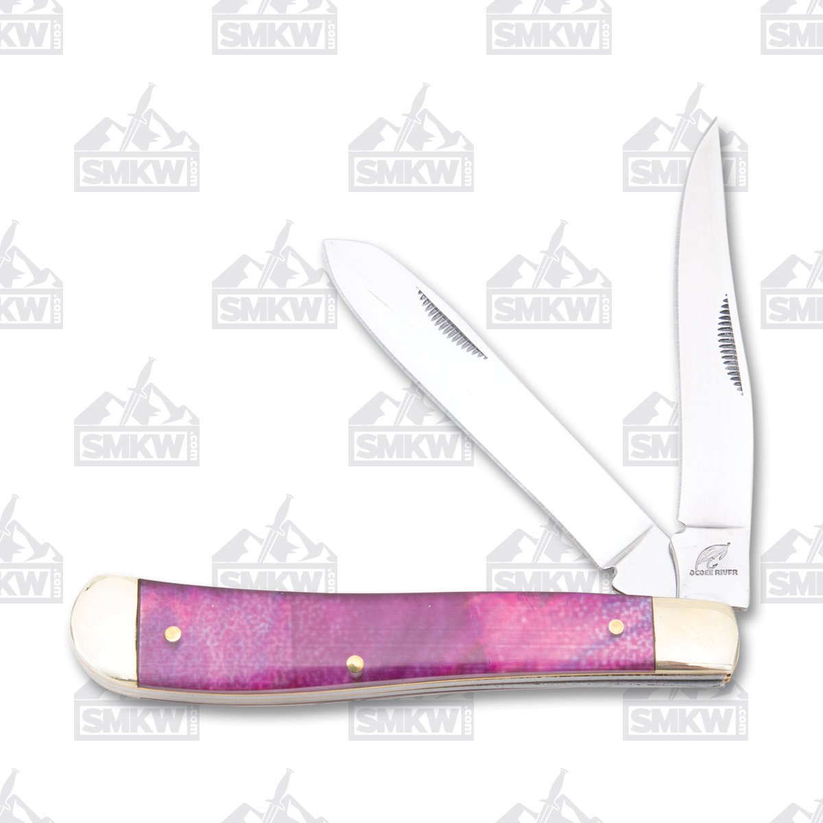 Frost Ocoee River Purple Pearlite Mini Trapper Folding Knife FROC508PMOP View 1
