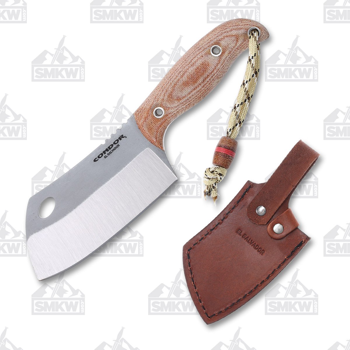Condor Primal Cleaver Micarta 4in Blasted Satin Fixed Blade CTK62743 View 1