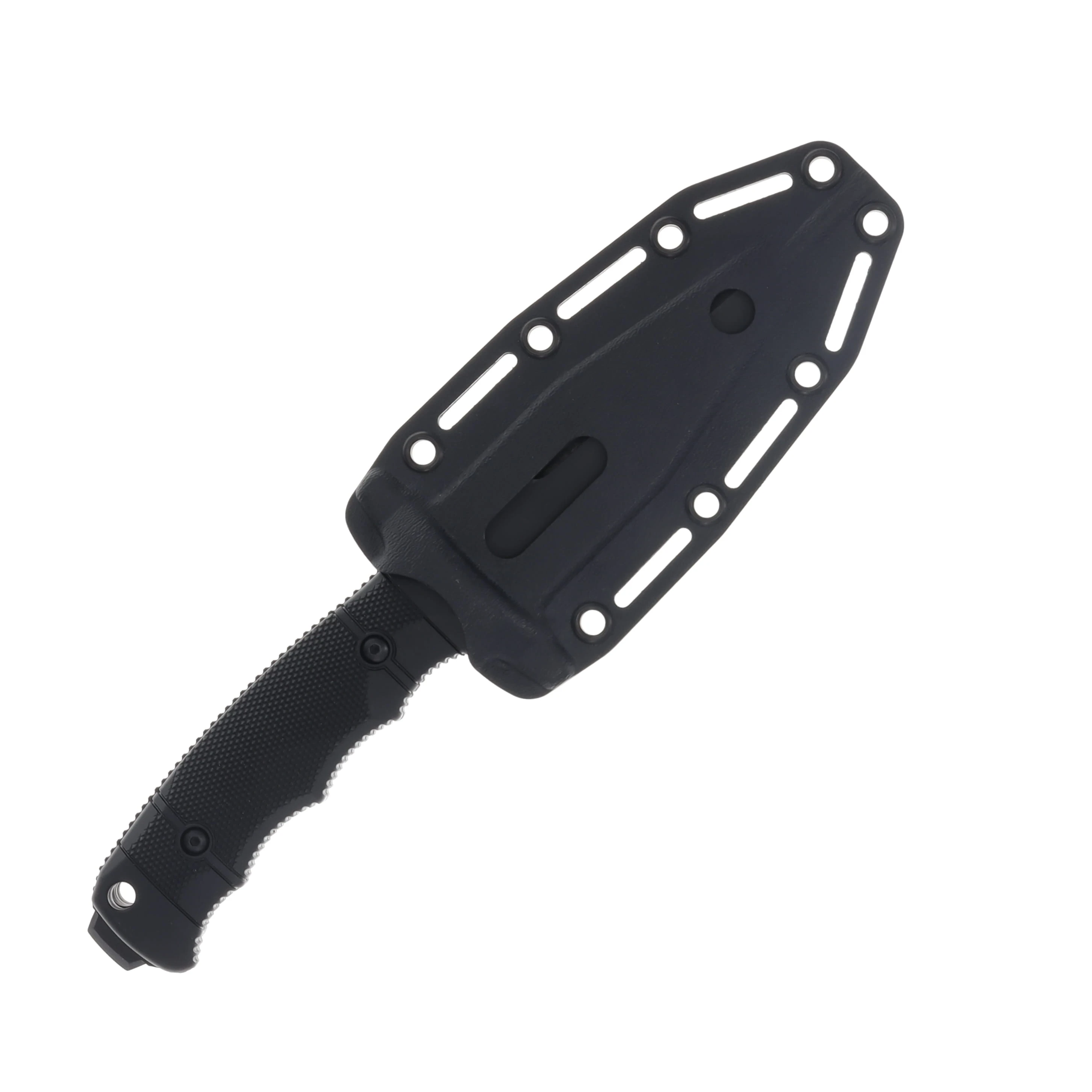 SOG Knives Seal FX Fixed Blade Knife 4.3in Black Plain Tanto 17210257 View 3