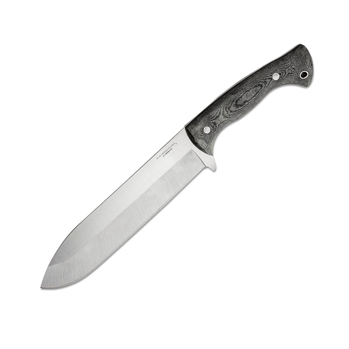 Condor Tool and Knife Balam Knife Fixed Blade Gray Micarta 9in Plain Edge Drop Point CTK62748 View 2