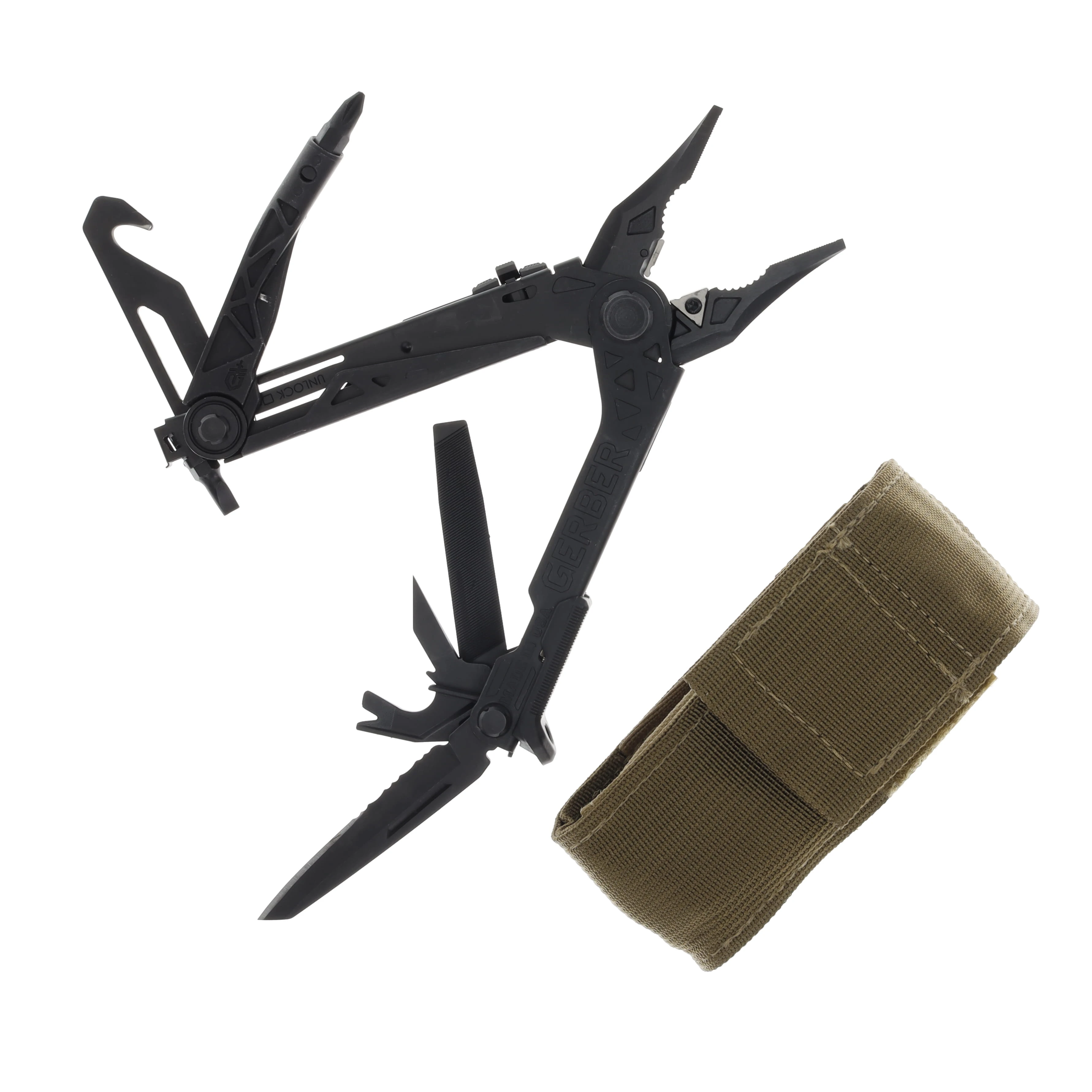 Gerber Center Drive Rescue Multi-tool - Coyote Sheath - 14 Tools G1892 View 2