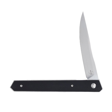 Boker Plus Kwaiken Air G-10 Black 3.54in Satin Trailing Point Blade View 5