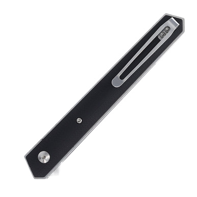 Boker Plus Kwaiken Air G-10 Black 3.54in Satin Trailing Point Blade View 8