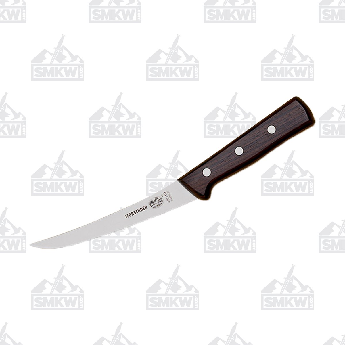 Victorinox Flexible Curved Boning Knife Rosewood 6in Plain Boning F40019 View 1