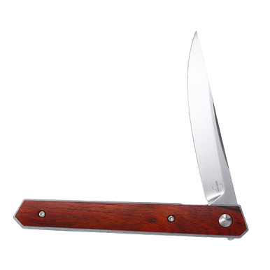 Boker Plus Kwaiken Air Cocobolo 3.54in Satin Trailing Point Blade View 6