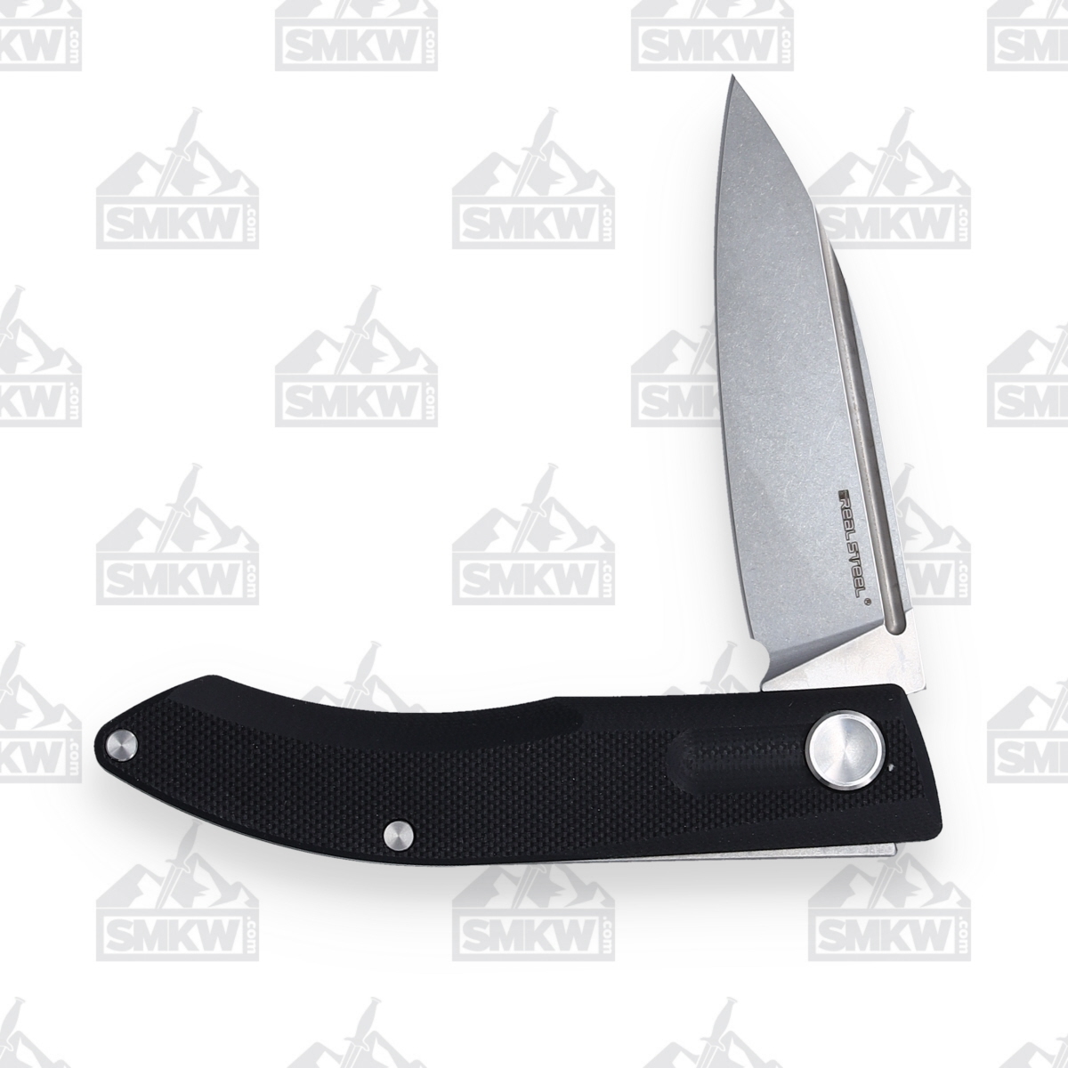 Real Steel Stella Folding Knife Black G-10 RS7051 View 2