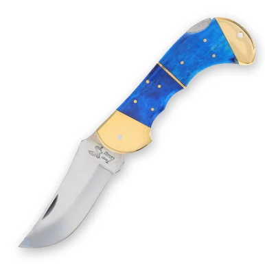 Frost Comanche Bigfoot Blue Bone Lockback View 1