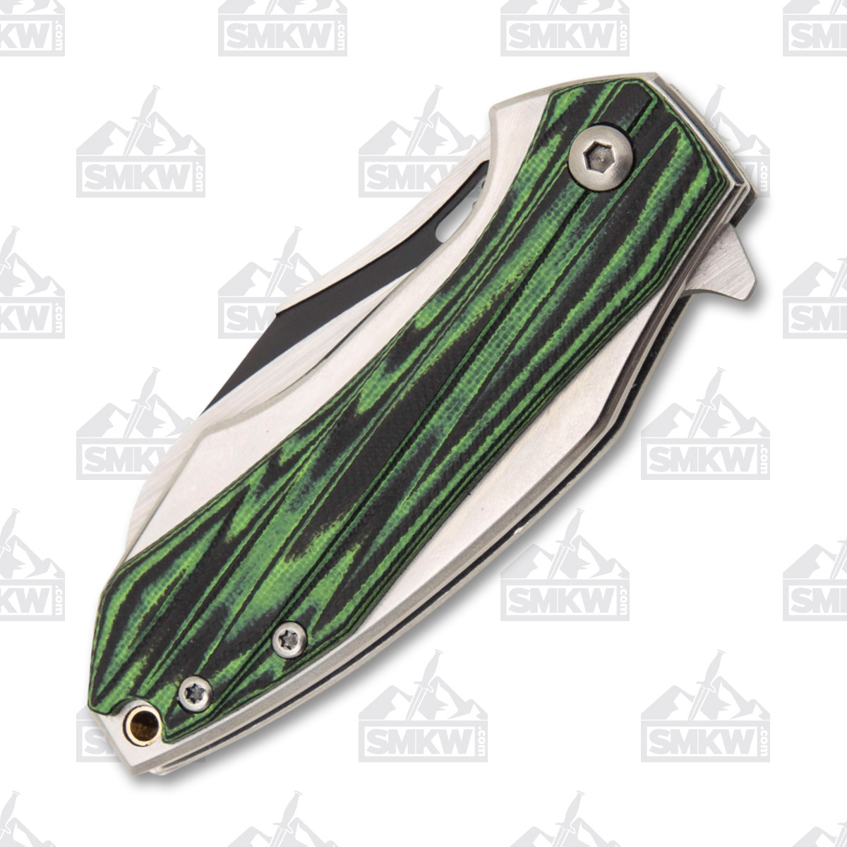 Rough Ryder Bullfrog Linerlock Folding Knife Green/Black G-10 RR2258 View 6