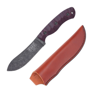 Esee JG5 Burgundy Linen Micarta ESEEJG5LM View 1