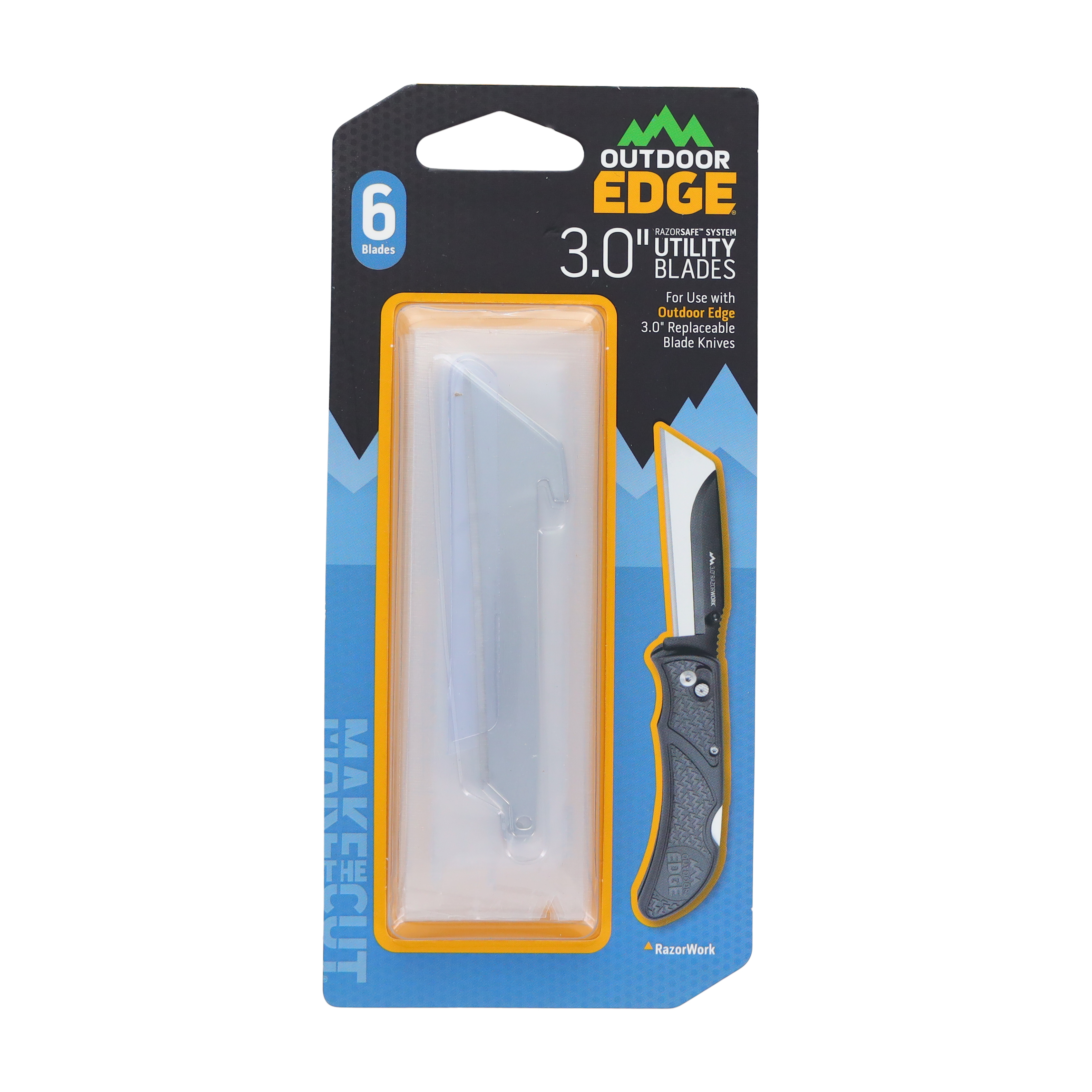 Outdoor Edge Knives 3in Utility Blades 6 Pack OERRU306 View 2